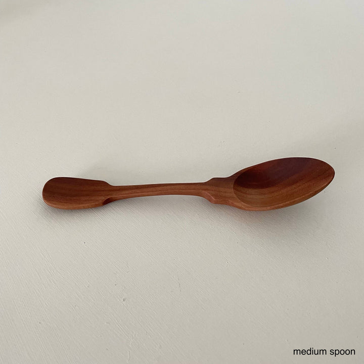 Handcrafted Sao wood medium jam & honey scoop spoons
