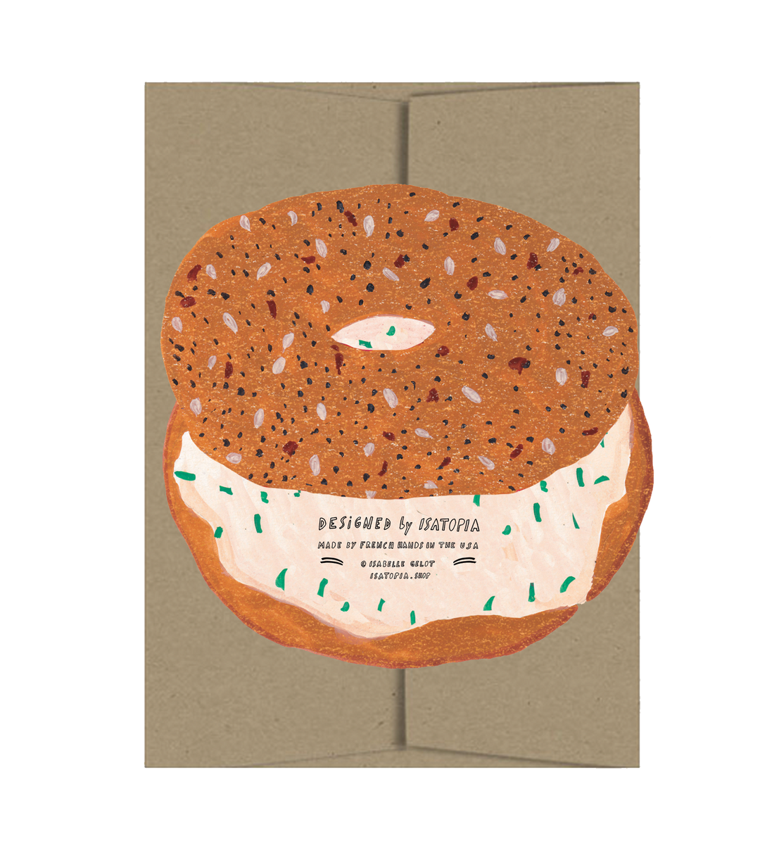 Everything Bagel - Die Cut Card