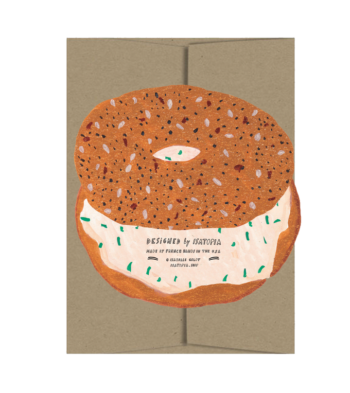 Everything Bagel - Die Cut Card