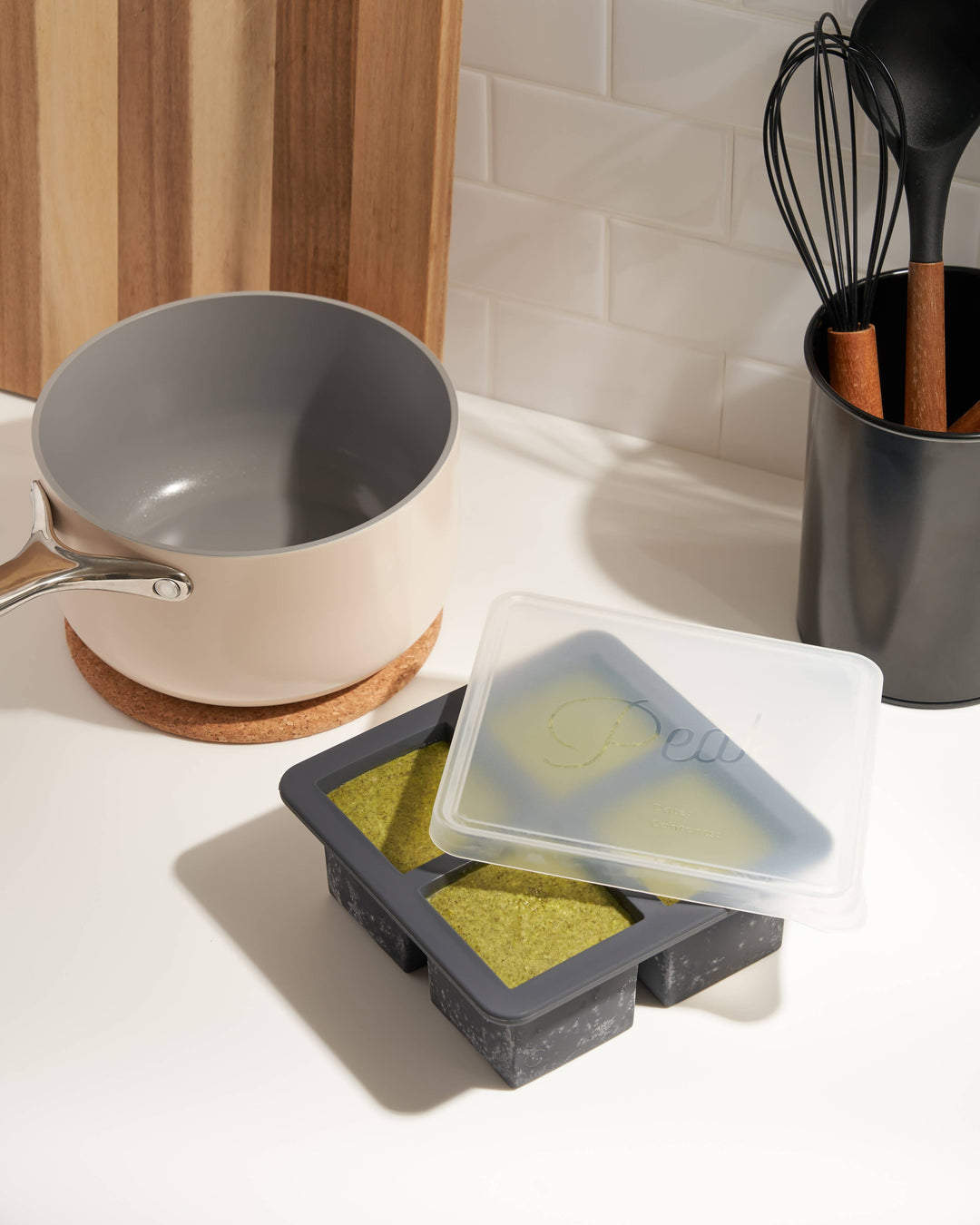 Silicone Food Storage Meal Prep - 6 cube