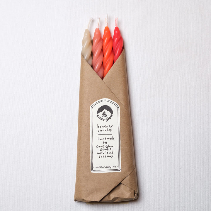 Beeswax Candles Set of 4 - Multi Color