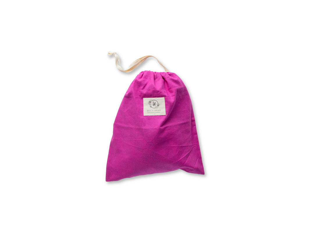 Bee's Wrap Artisan Bread Bag - Magenta, Meadow Magic lined