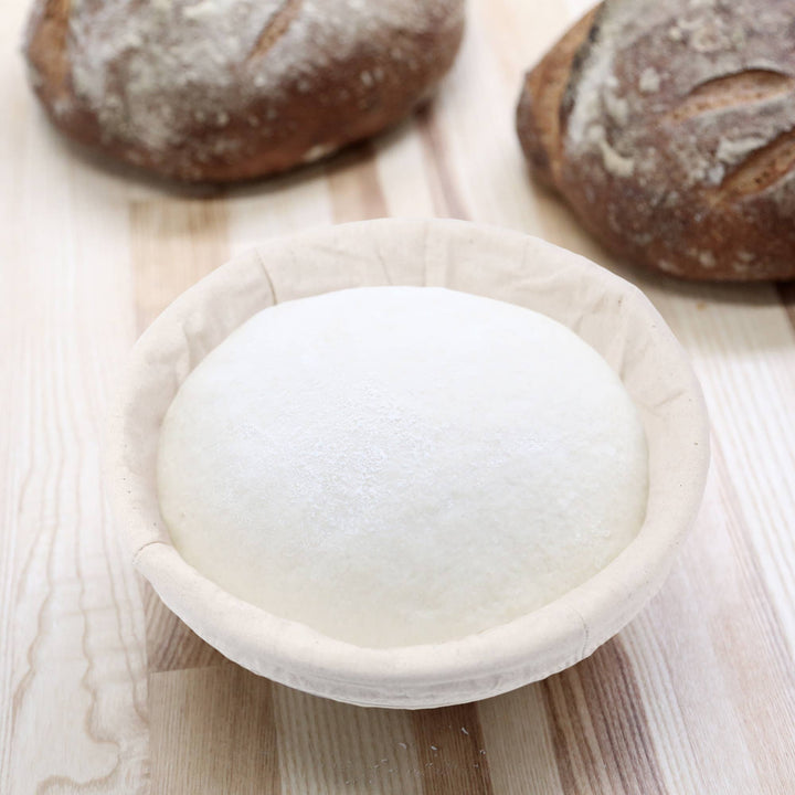 Round Rattan Bread Proofing Basket and Liner