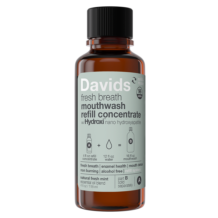 Davids Hydroxi™ fresh breath mouthwash - natural fresh mint