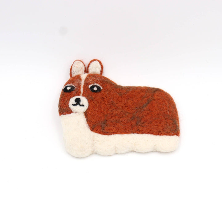 Handmade Felt Coaster - Silly Doggie