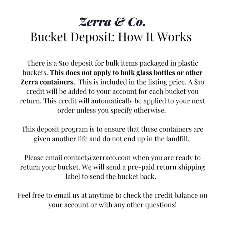 Makeup Remover | Zerra & Co - Bulk Refill