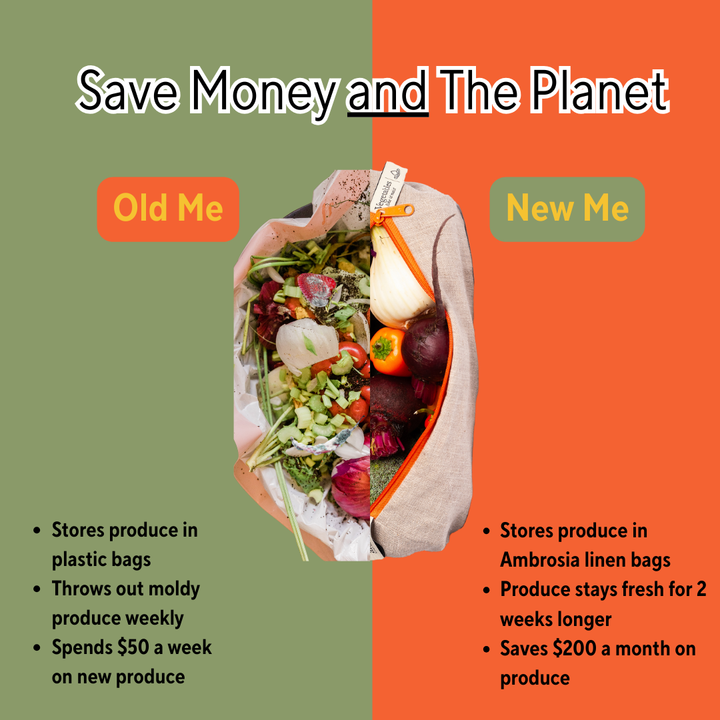 The Vegetable Bag – Reusable Linen Produce Bag