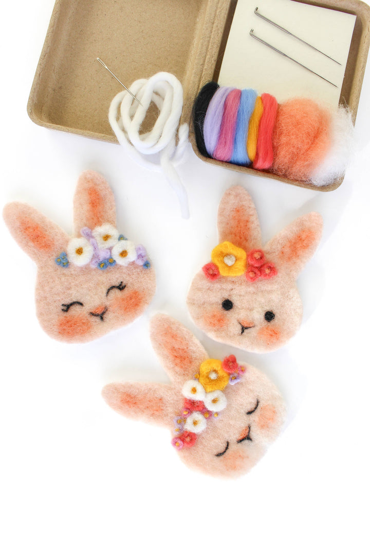 Mini Bunny Felting Craft Kit