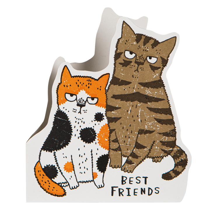 Grumpy Cats Cut-Out Greeting Card