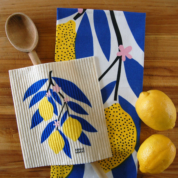 Lemon Branch Swedish Sponge Cloth