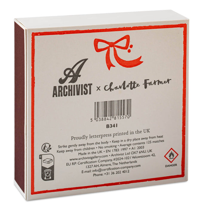 Poodle Holiday  Square Matchbox