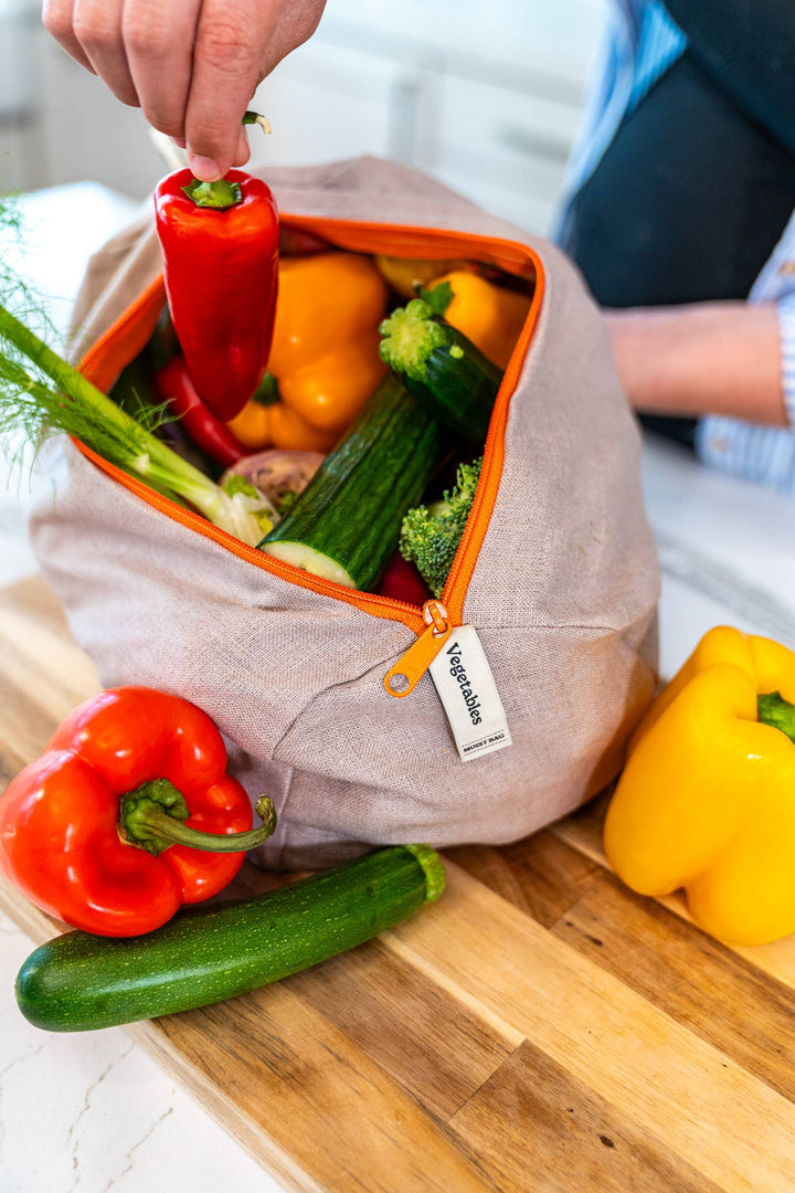 The Vegetable Bag – Reusable Linen Produce Bag