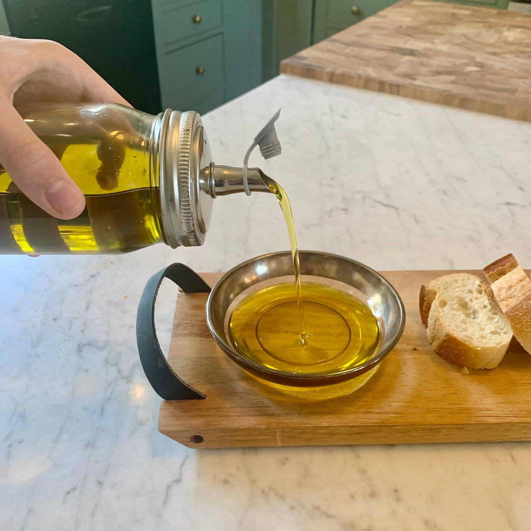 Jarware Oil Cruet Lid for Regular Mouth Mason Jar