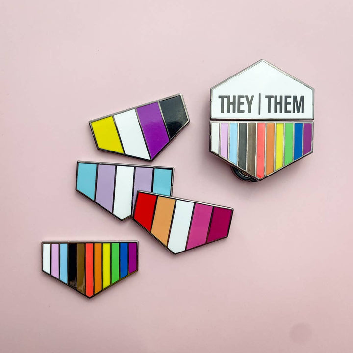 Pronoun + Flag Set Bulk Badges (FLAGS ONLY)