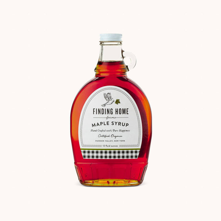 100% Certified Organic Maple Syrup - 12 oz Decorative Glass