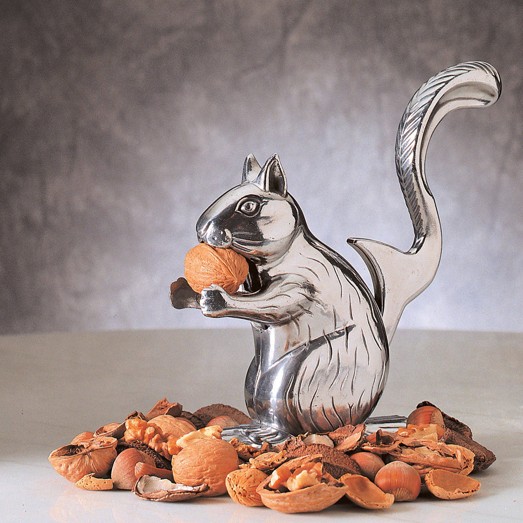 Aluminum Nutty Squirrel Nutcracker