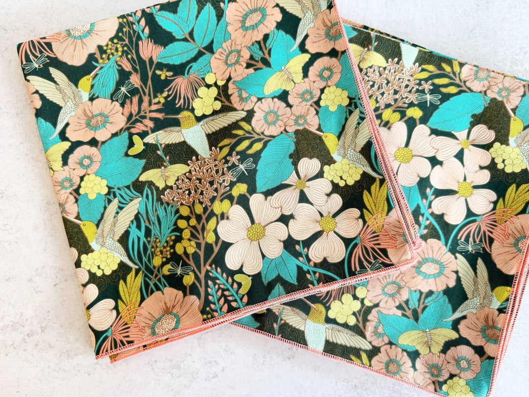 Hummingbirds at Twilight Cloth Napkins - Set of 4