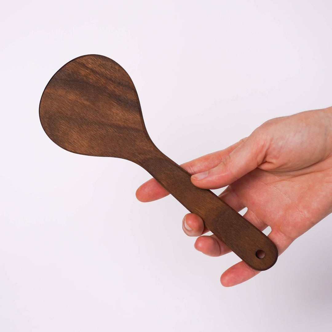 Walnut Rice Paddle Scoop