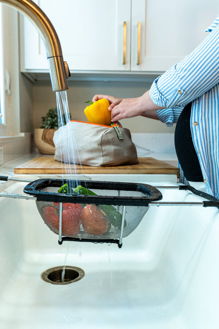 The Vegetable Bag – Reusable Linen Produce Bag