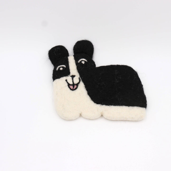 Handmade Felt Coaster - Silly Doggie