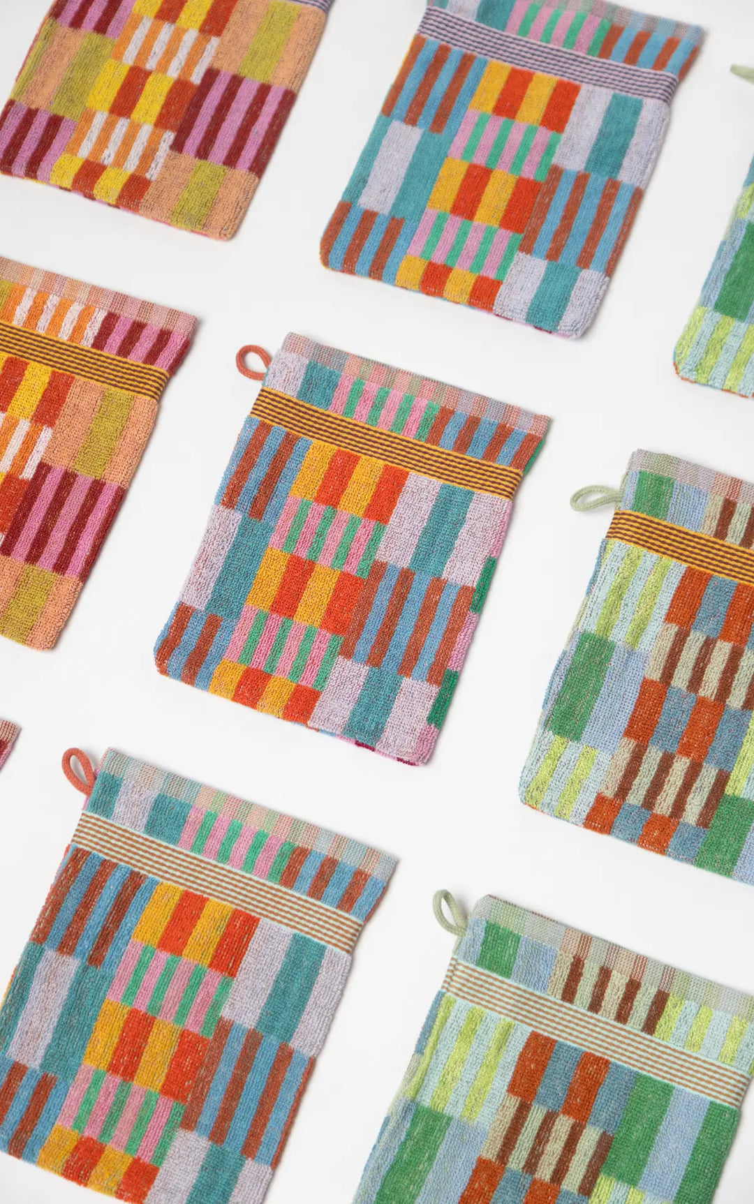 Wash Glove Trio #80 Tulip Quilt