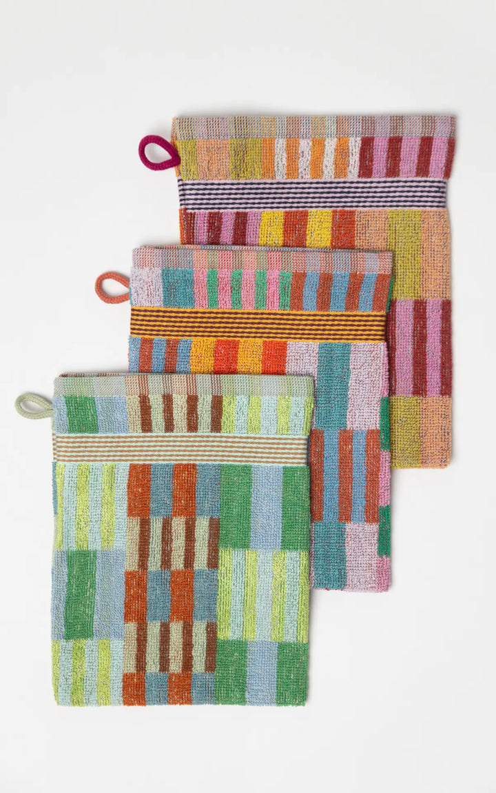 Wash Glove Trio #80 Tulip Quilt