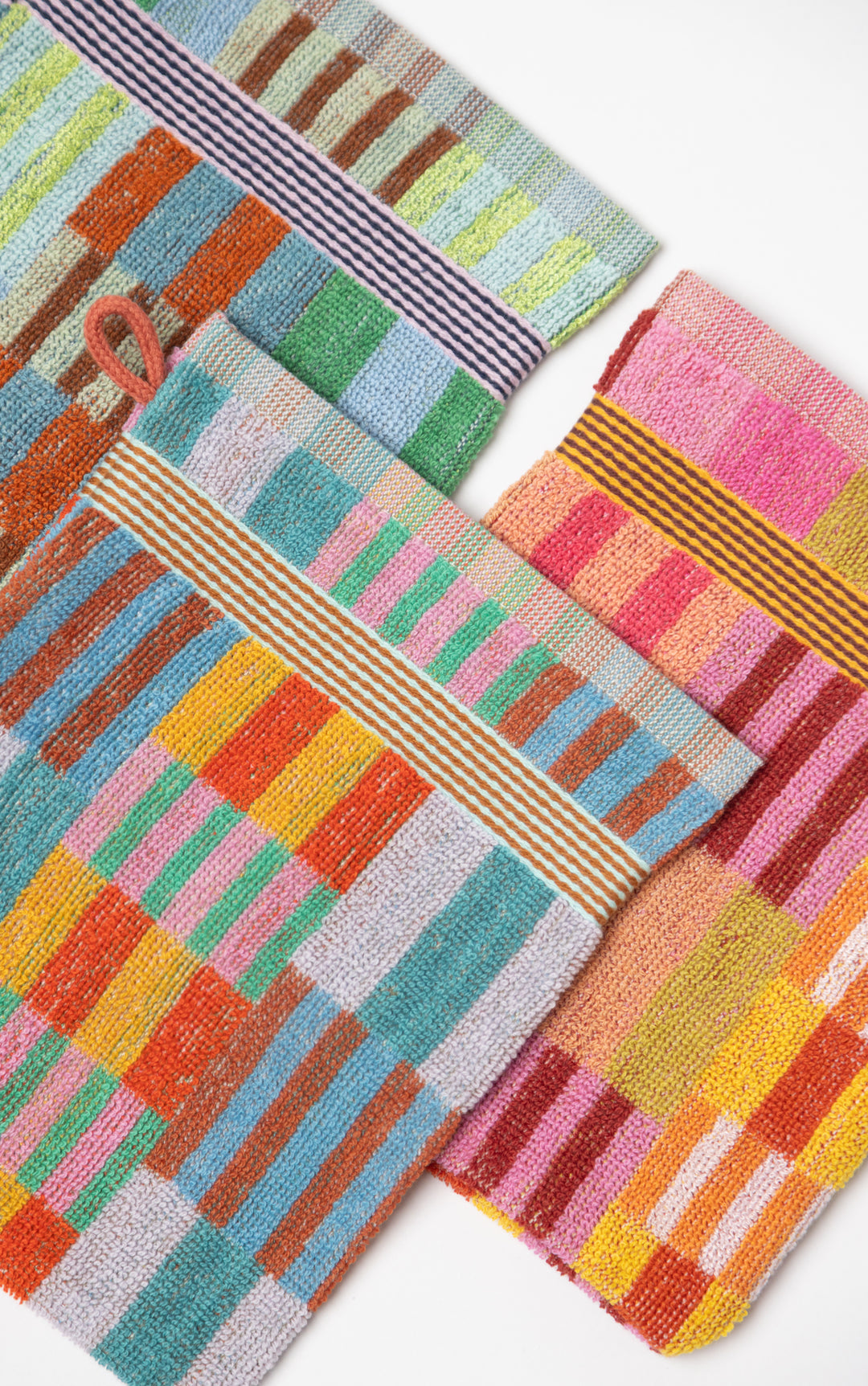 Wash Glove Trio #80 Tulip Quilt