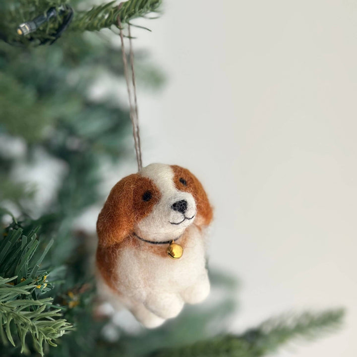 Cavalier King Charles Spaniel Felt Ornament