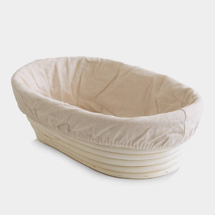 Oval Rattan Bread Proofing Basket and Liner