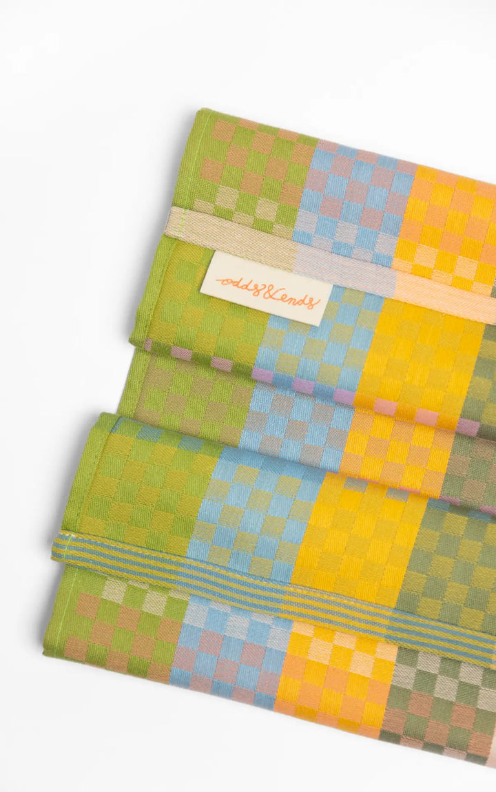 Odds & Ends Tea Towel- Checkered #87A
