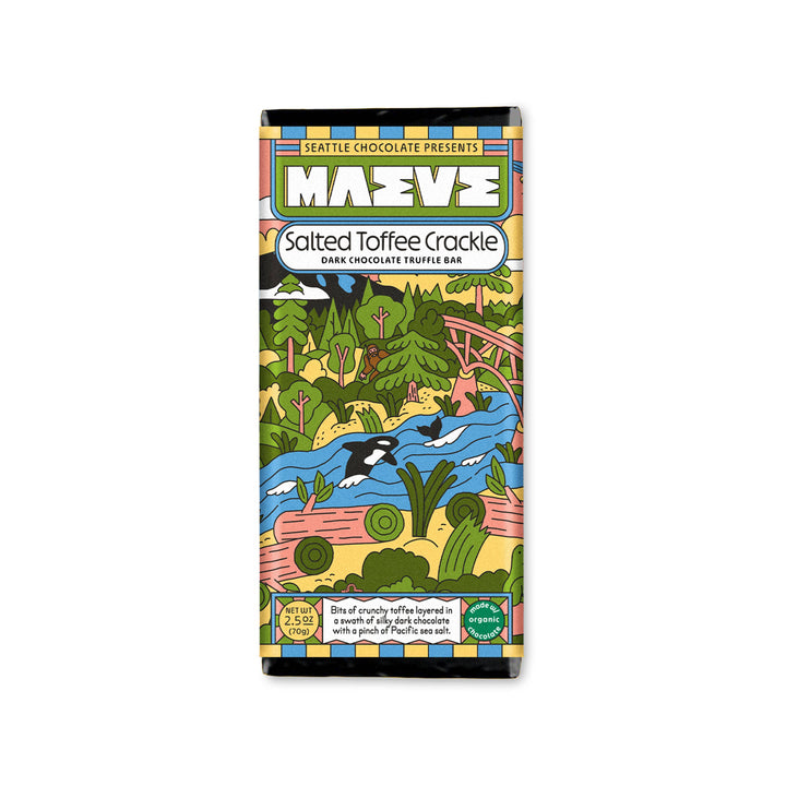 Salted Toffee Crackle Truffle Bar