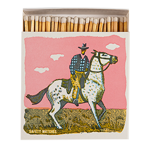 Pink Cowboy Matches |Safety Matches
