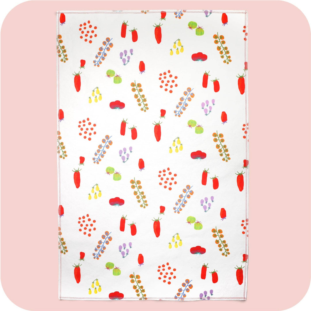 Tutti Tomati - Linen & Cotton Blend Tea Towel