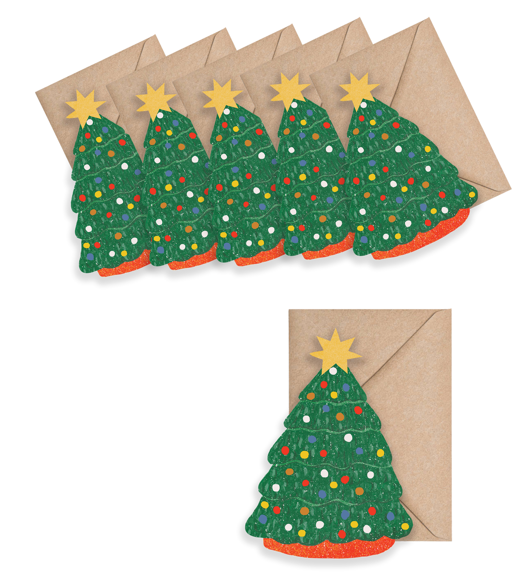 Christmas Tree Mini Cards - box of 6
