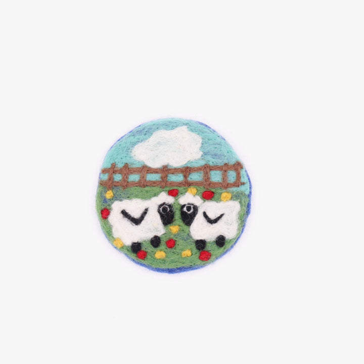 Handmade Wool Coaster - Farm Collection