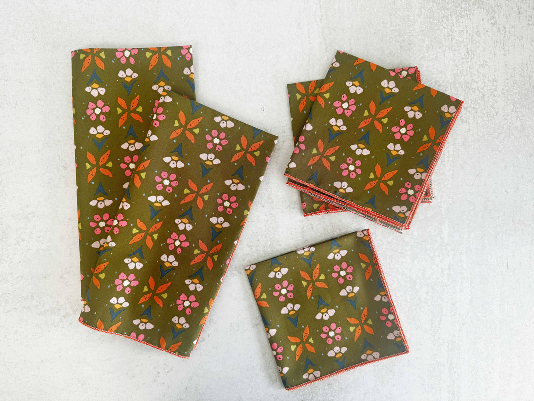 Harvest Wildflower Cloth Napkins