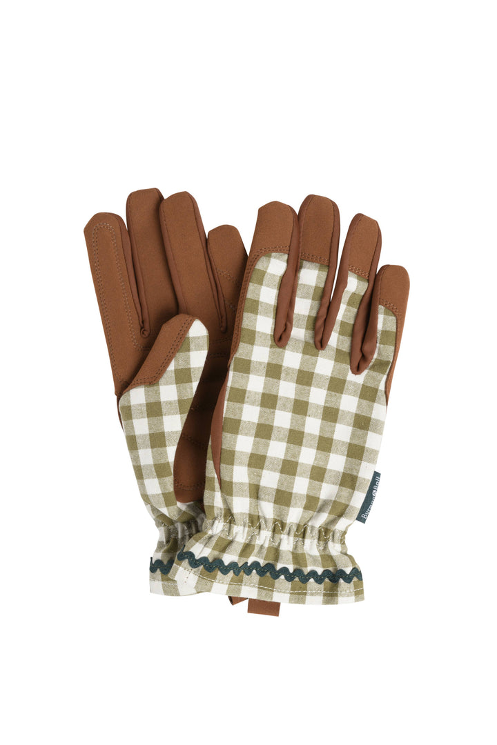 Colour Collection Gloves - Olive Check