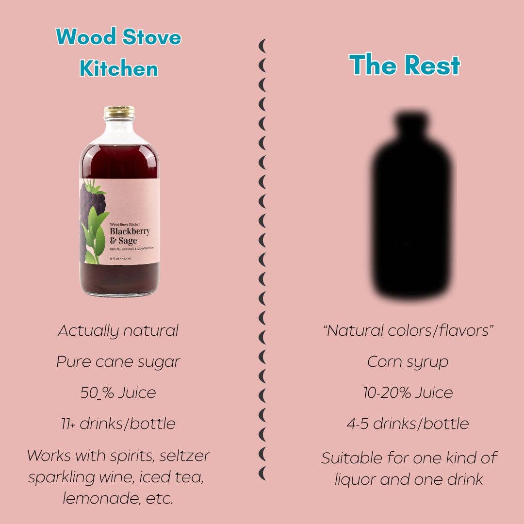 Blackberry & Sage Cocktail Mixer and Mocktail Mixer, 16 fl oz