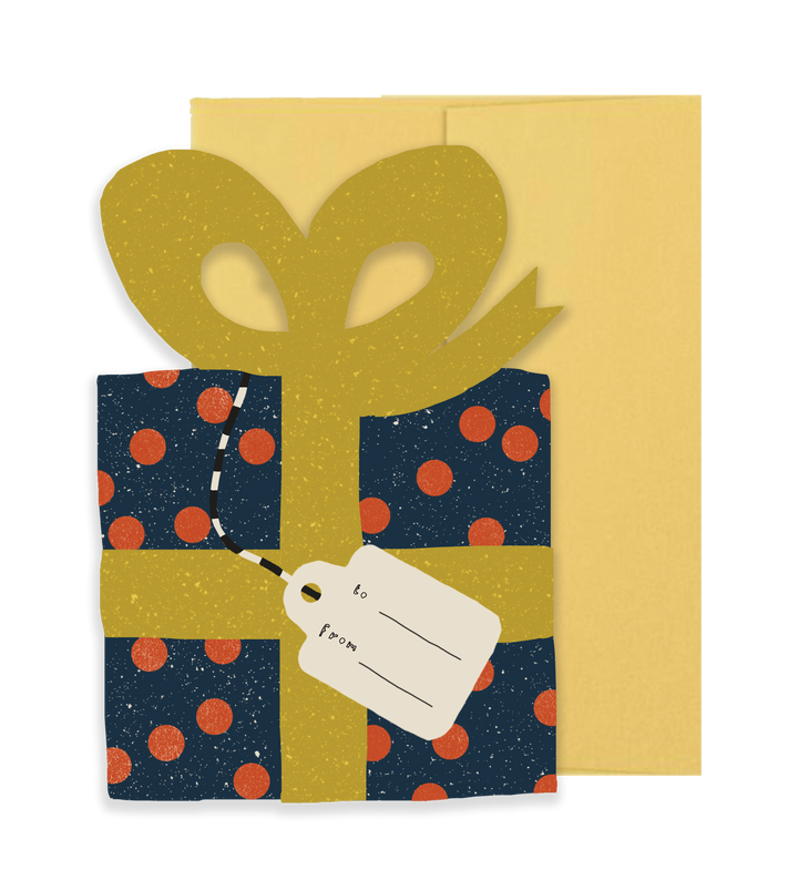 Gift Holiday - Die Cut Card