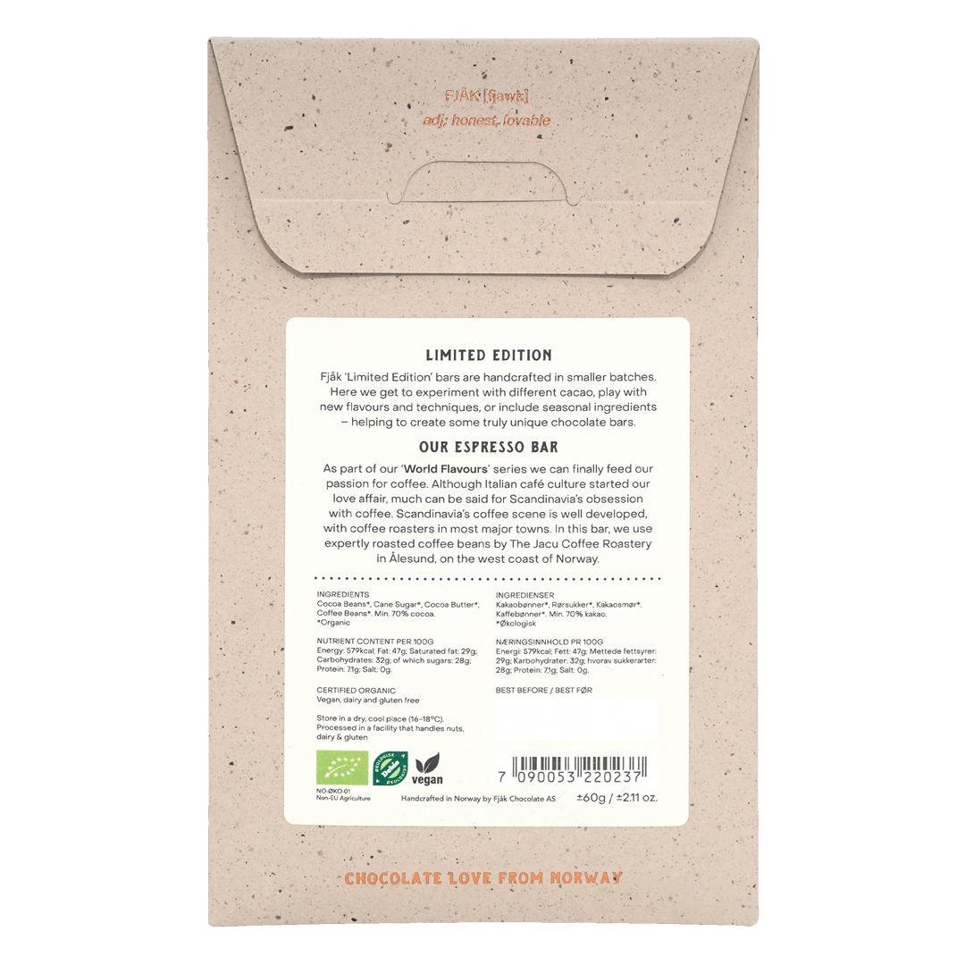 Espresso Dark Chocolate 70% (Limited Edition)