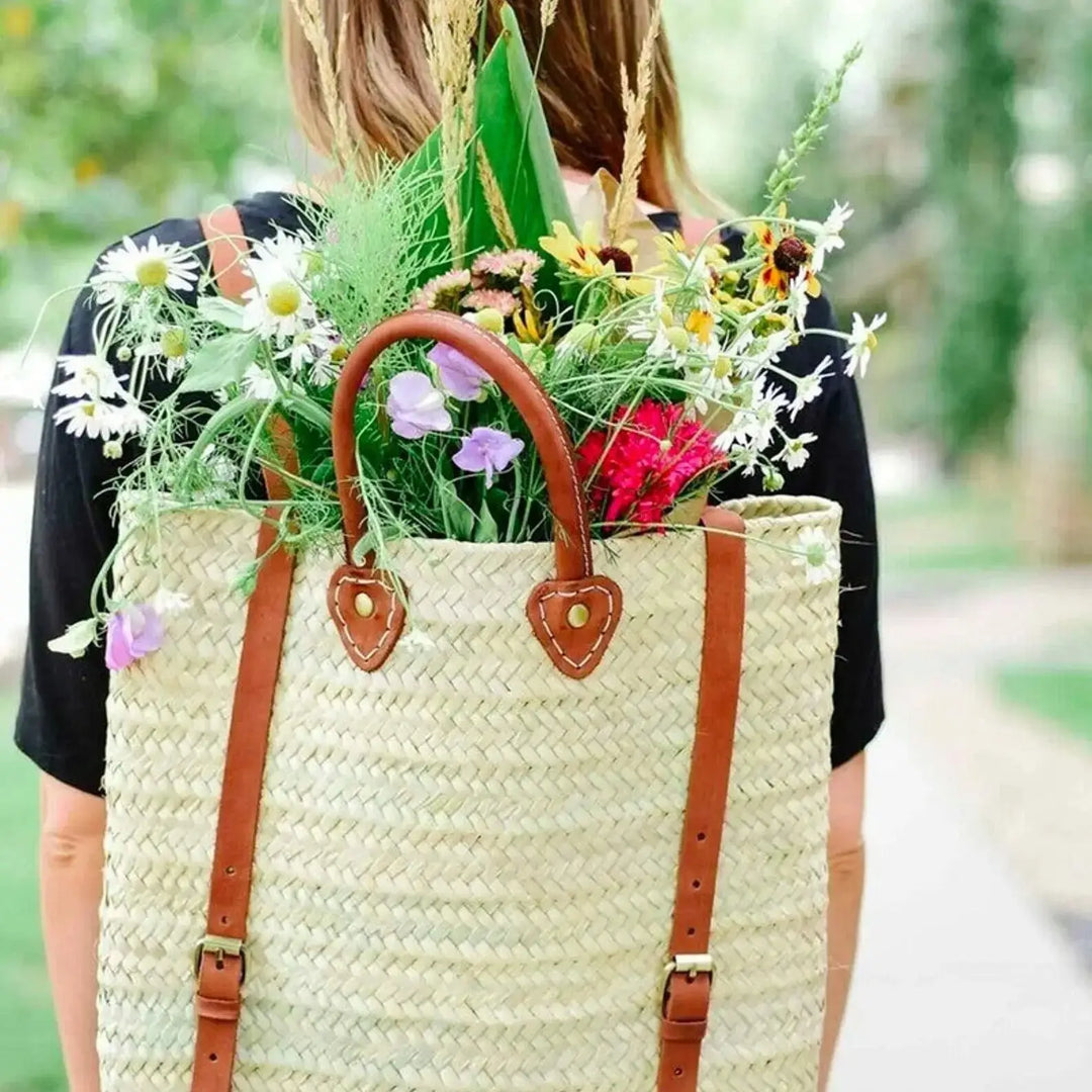 Handmade Straw Packbag