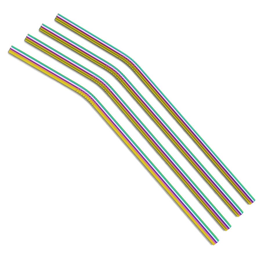 Curved Metal Straws