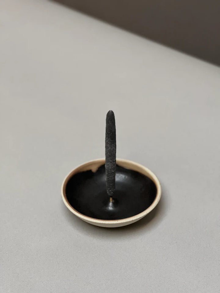 Stoneware Incense Holder - Black