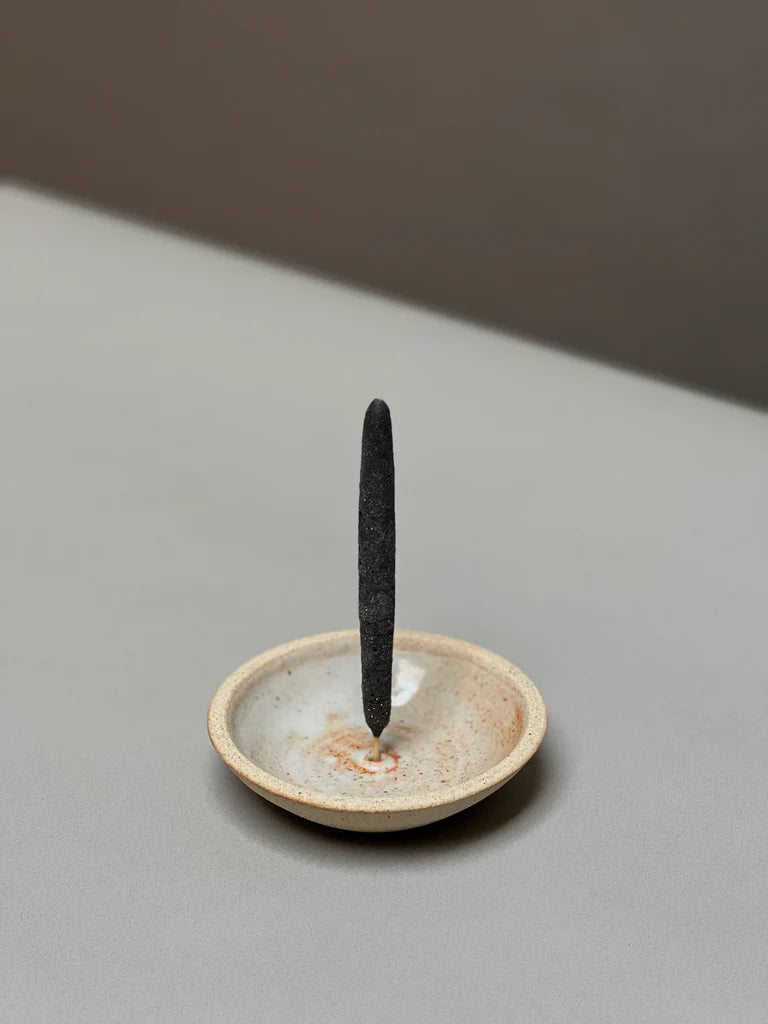 Stoneware Incense Holder - Wood fired Shino