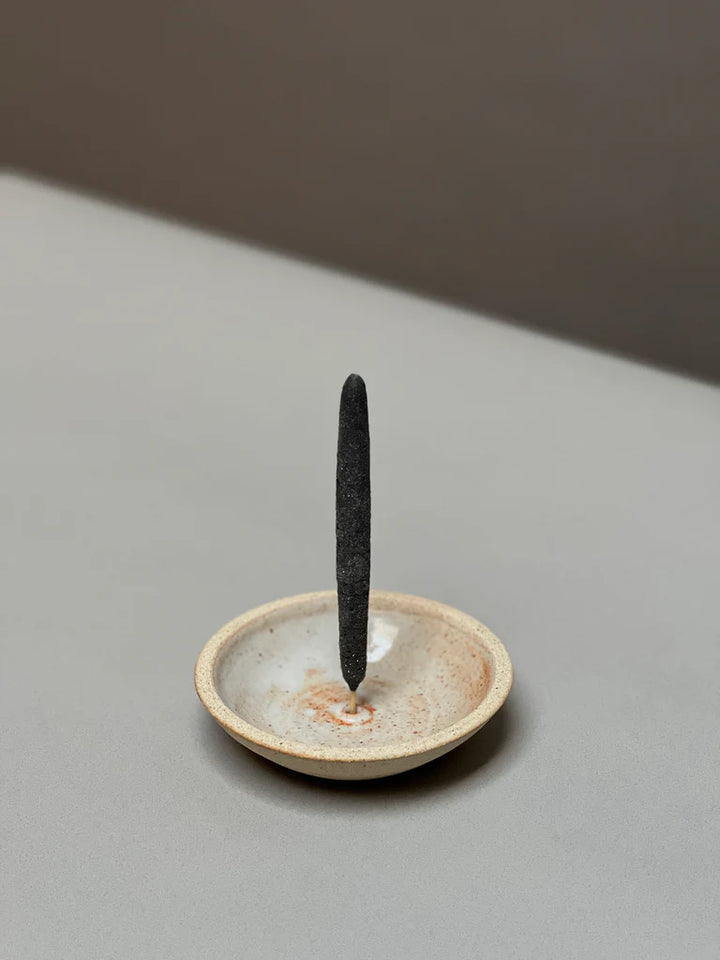 Stoneware Incense Holder - Wood fired Shino