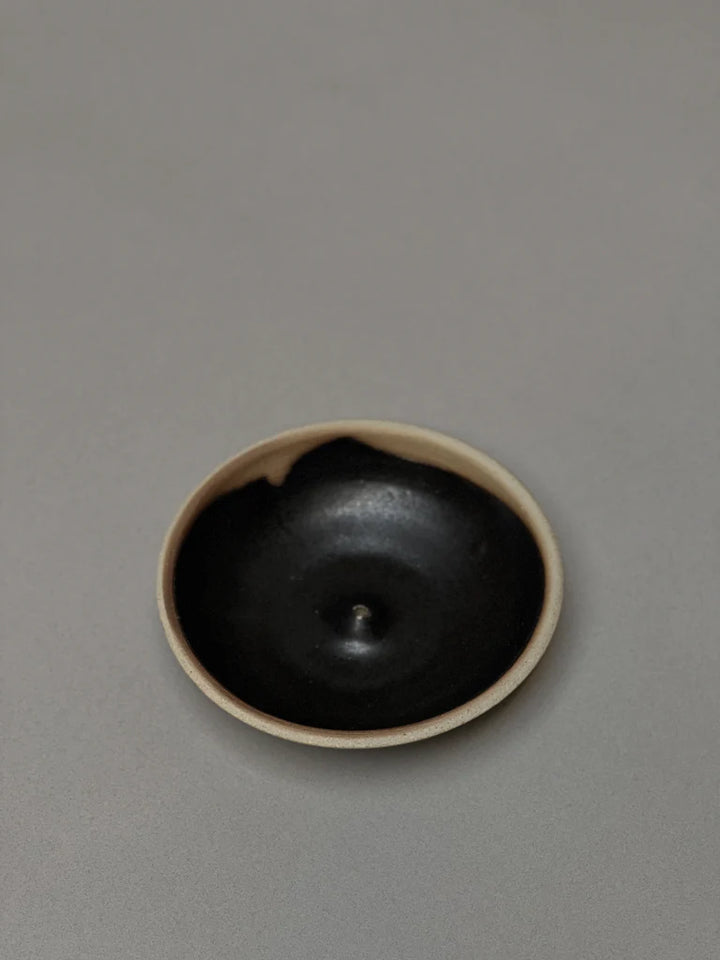 Stoneware Incense Holder - Black