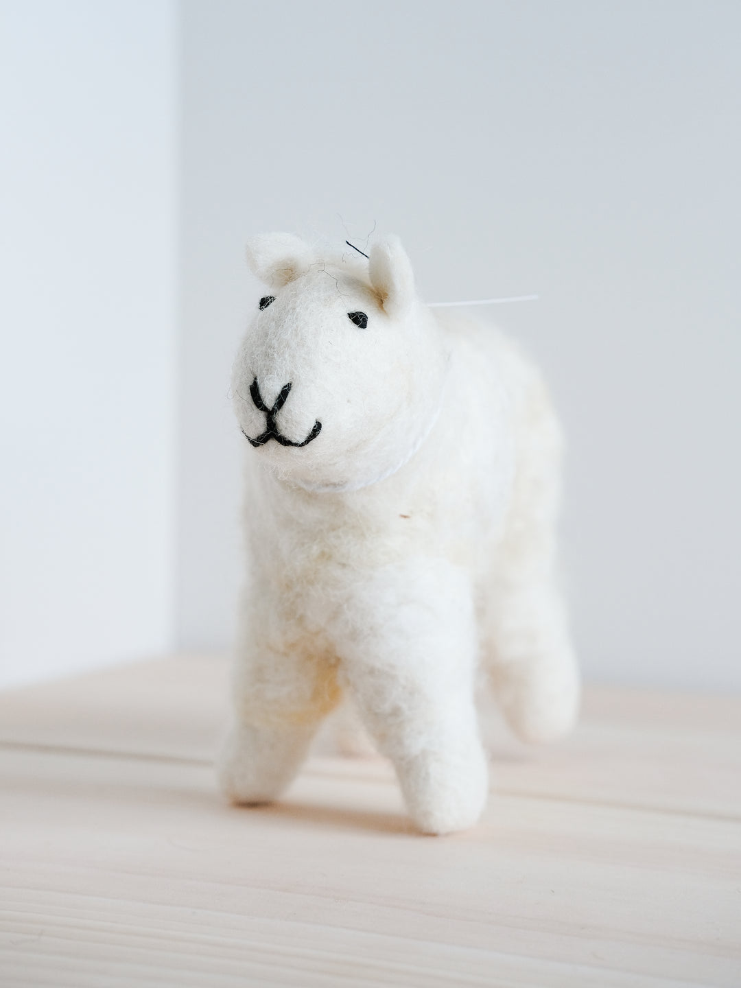 Hand Felted White Sheep