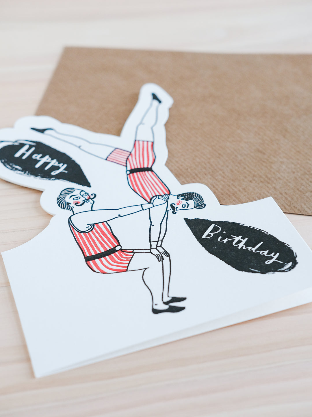 Happy Birthday Acrobats Greeting Card