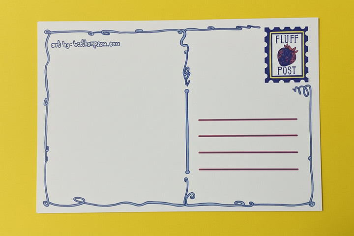 Fluff Ville Post Card