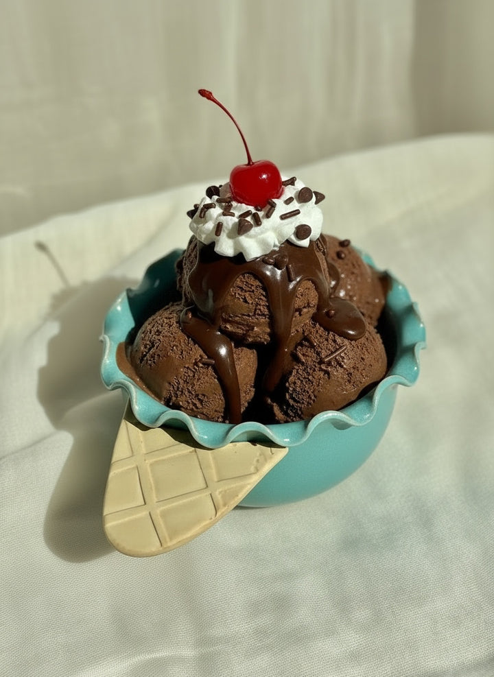 Waffle Cone Ice Cream Bowl